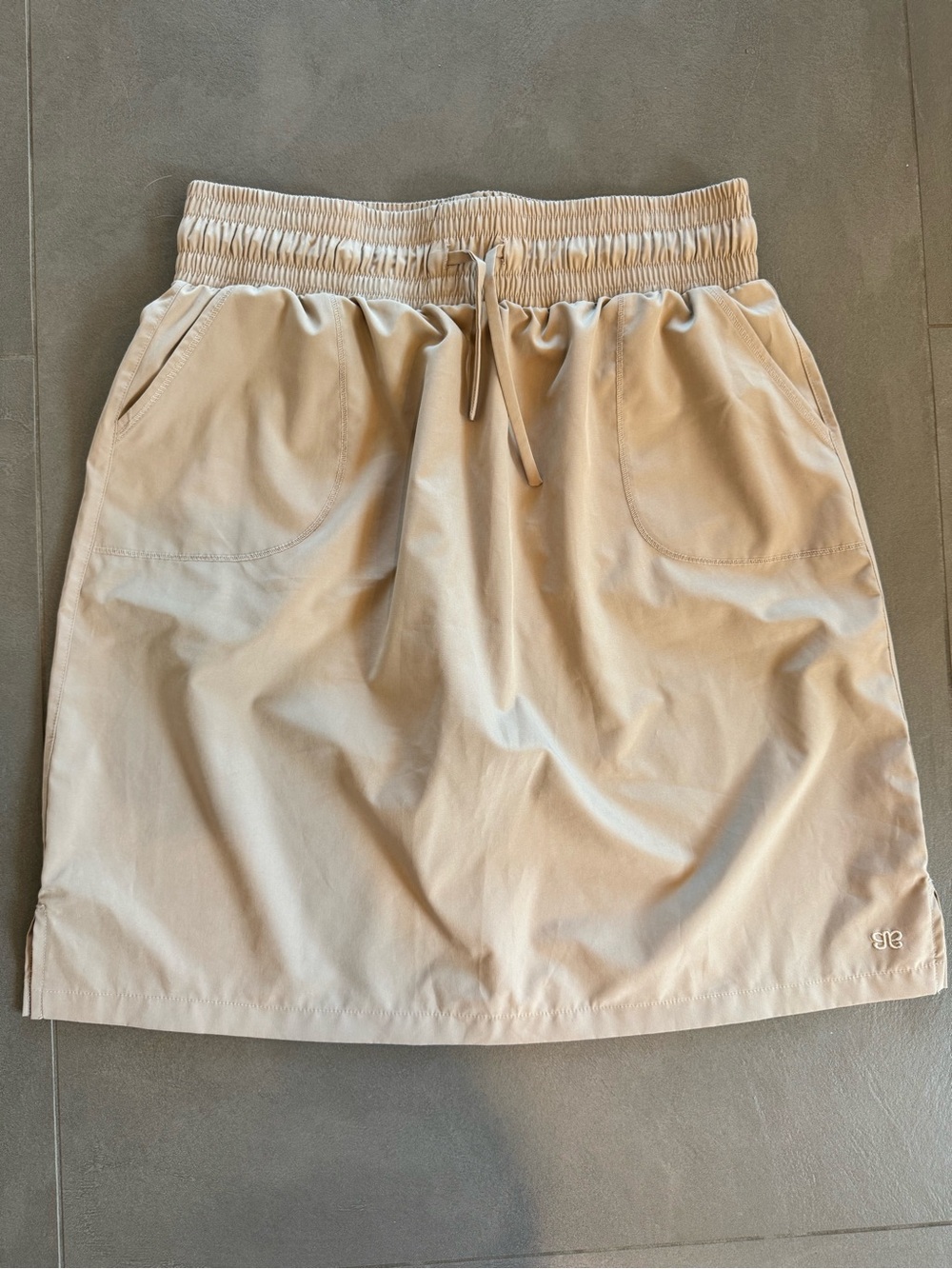 Albion Beige Drawstring Wear Anywhere Skirt